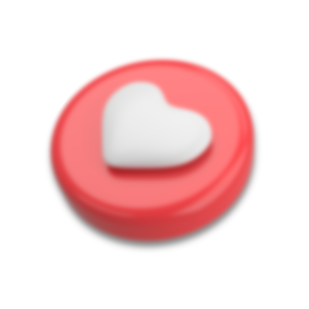 Icono de corazón Me Gusta 3D
